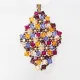 Symphony - Malvina Rhombus M-Violet Organza - 2